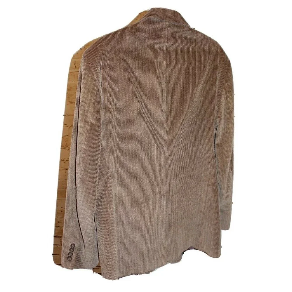 Dockers Brown Corduroy Blazer Men’s 42R Vintage Style Smart Casual Sport Coat